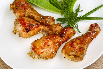 Grilled chicken legs