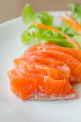 Salmon sashimi