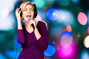 Karaoke, Singer, Female.