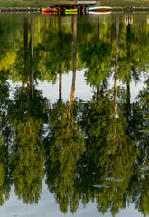 Kayaks on water