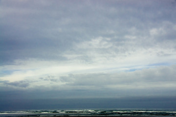 Blue Sky Over  a Pacific Beach