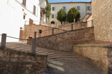 Fototapeta na wymiar Gubbio , scalinata