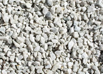 White sharp stones rock background texture