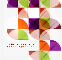 Obraz premium Semicircle triangle pattern