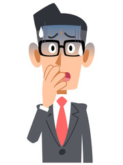 青ざめるビジネスマン