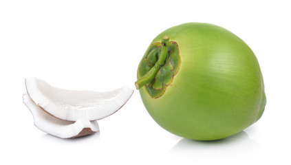  coconuts on white background