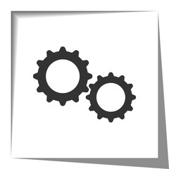 gears paper cut out