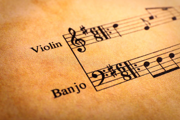 Music notes background