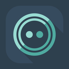 Flat modern design with shadow icon Buttons for clothing