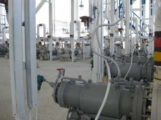 Fototapeta premium The pump of the closed type for oil product pumping