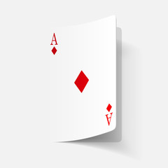 paper sticker: Playing Card