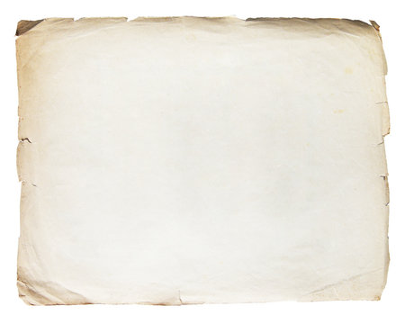 Vintage texture old paper background isolated on white