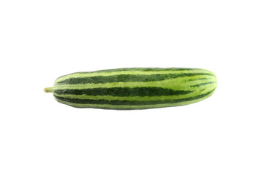 Fresh cucumber isolated on white.