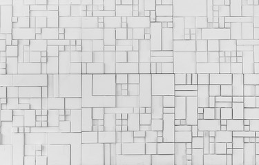 square shape of artificial stone wall