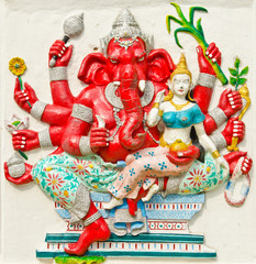 God of success 25 of 32 posture. Indian or Hindu God Ganesha ava