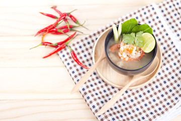 Thai Tom Yum seafood dish