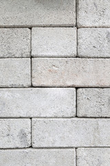 White concrete block wall background