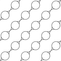 Black and white geometric seamless pattern, abstract background.