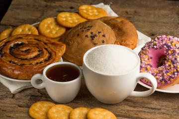 Cookies and a cup of coffee