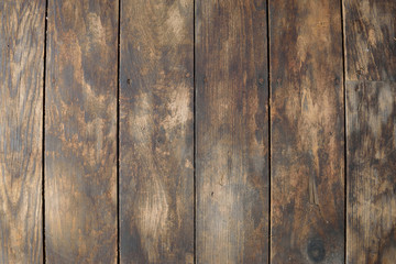 Distressed Vertical Wood Plank Floor Boards Background