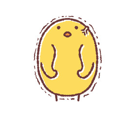 怒りを堪えるヒヨコ