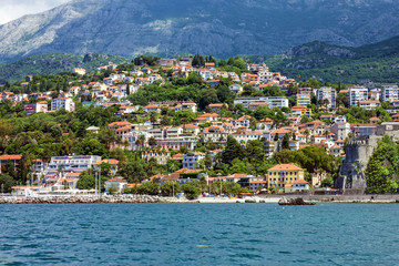 Fototapeta premium Panorama of Kotor bay, Montenegro