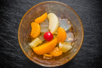 フルーツ寒天　 Agar and fruit Japan