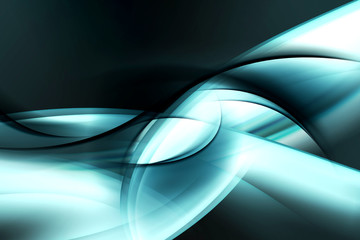 Fototapeta premium abstract blue waves background