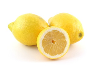 frische Zitronen - freigestellt 