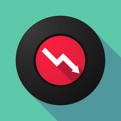 Vinyl record with a graph