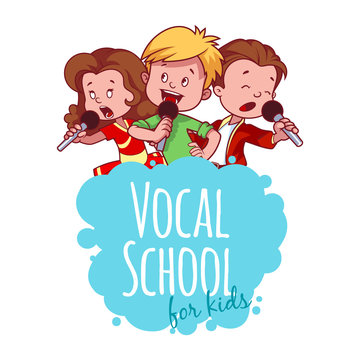 Logo template for vocal school.