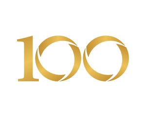 golden ring logo number 100