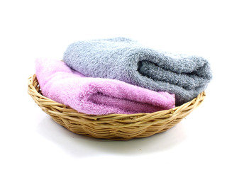 bath towel isolated on the background