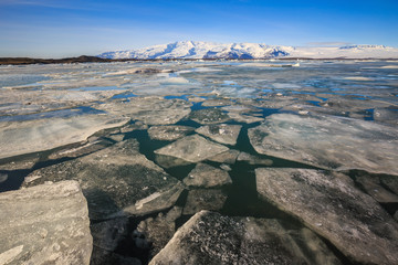 Iceberg in Jokulsarlon glacial lagoon