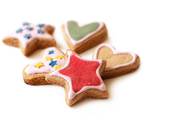 Multicolored cookies for Christmas homemade
