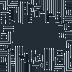 Drawing modern electronic circuit