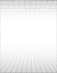 Abstract background with a perspective grid.