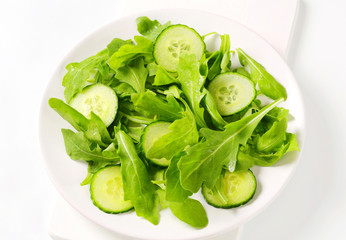 Rocket and cucumber salad