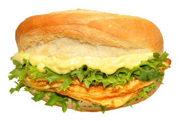 Egg Omelette Filled Sandwich Roll