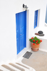 Door at Oia, Santorini. Oia is scenic village in the edge of the Santori island.