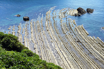 島根半島　須々海海岸　洗濯岩