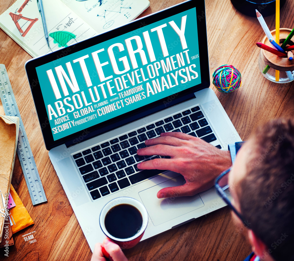 Poster integrity structure service analysis value service concept