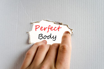 Perfect body Text Concept