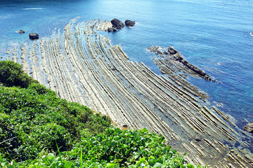 島根半島　須々海海岸　洗濯岩