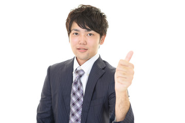 笑顔のビジネスマン