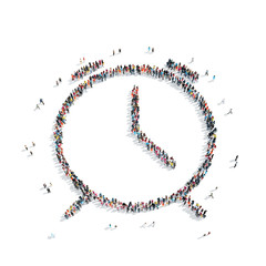 people in the shape of watches