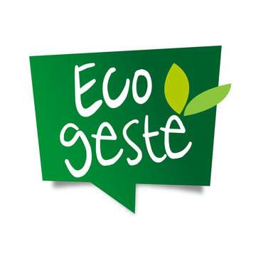 Eco-geste / bulle