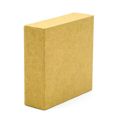 Brown box on a white background.