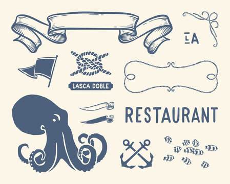 Vintage nautical set