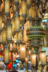 Mosaic Ottoman lamps from Grand Bazaar